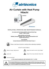 Air curtain with Heat Pump Hitachi 1:1 VRF - RJ11